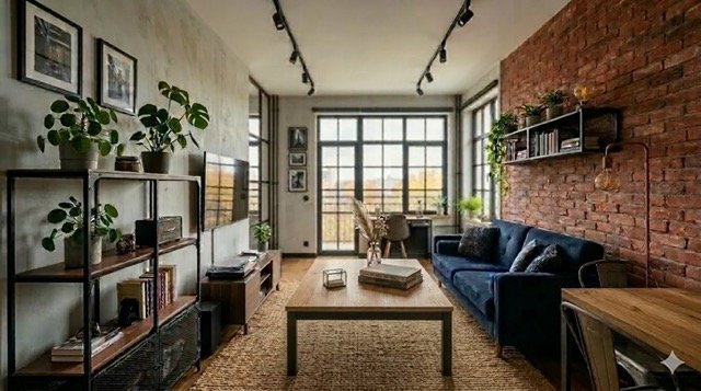 Jak urządzić mały salon w stylu loft?